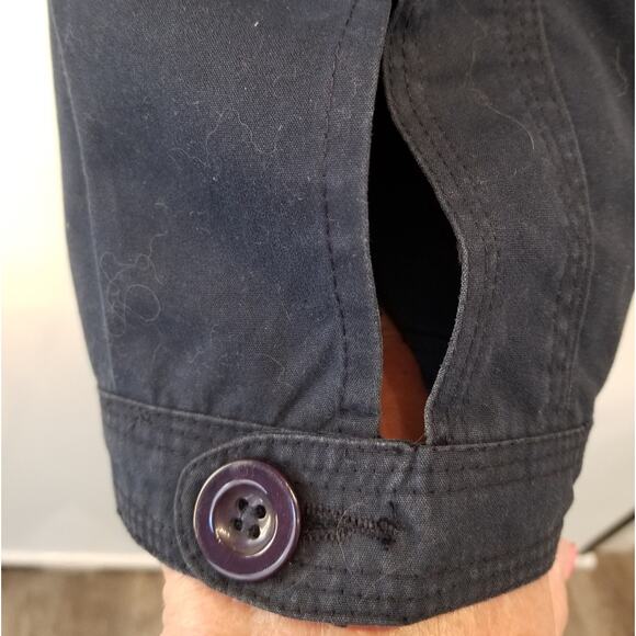 Splash Vintage Cargo Pants Navy Blue Pedal Pushers Pockets Size 16 - Picture 4 of 15